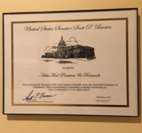 Massachusetts State Senate Citation for 2011 Health Award