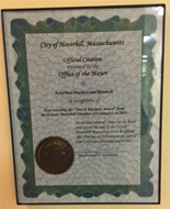 Official Citation from the Office of the Mayor of Haverhill 2011