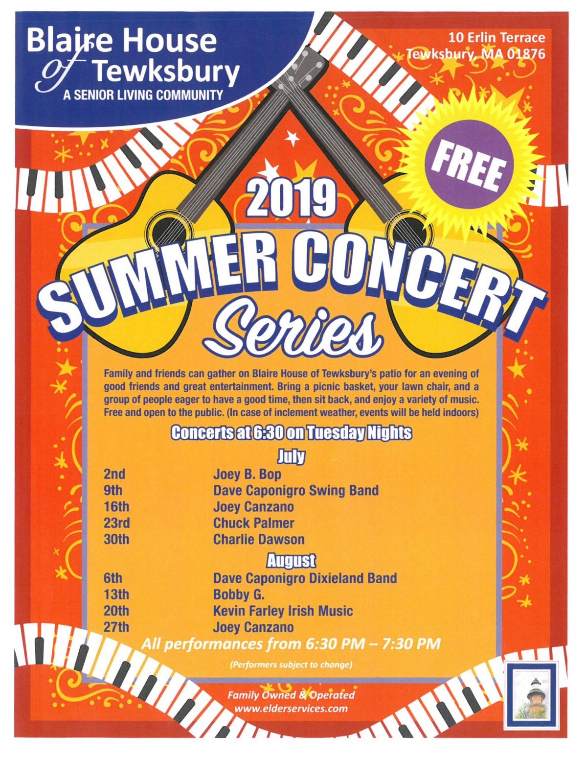 2019 Summer Concert Series