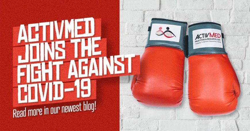 ActivMed joins the fight to end COVID-19, boxing gloves, clinical research